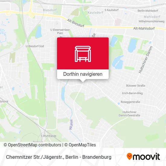 Chemnitzer Str./Jägerstr. Karte