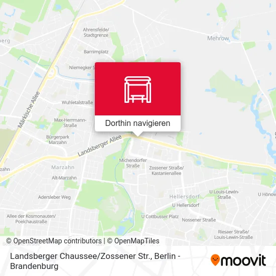 Landsberger Chaussee / Zossener Str. Karte
