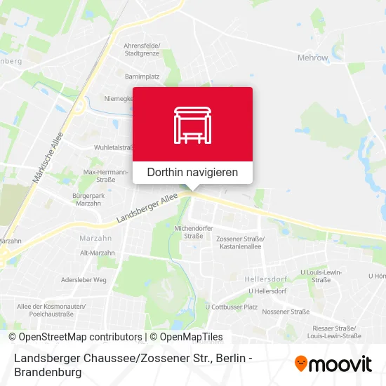 Landsberger Chaussee / Zossener Str. Karte