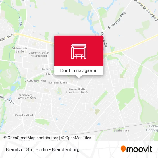 Branitzer Str. Karte