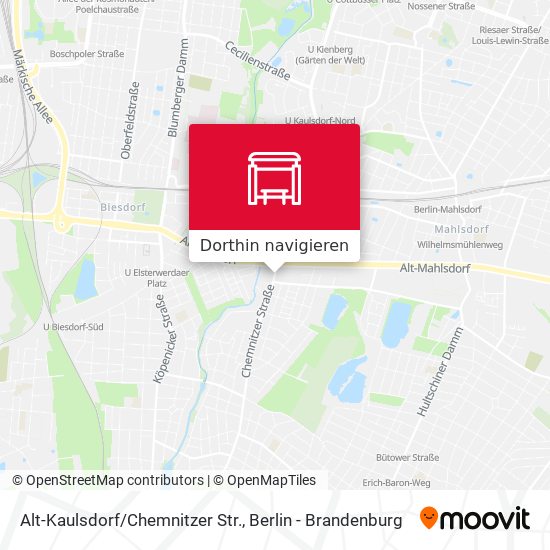 Alt-Kaulsdorf/Chemnitzer Str. Karte