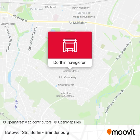 Bütower Str. Karte