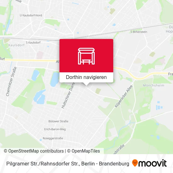 Pilgramer Str. / Rahnsdorfer Str. Karte