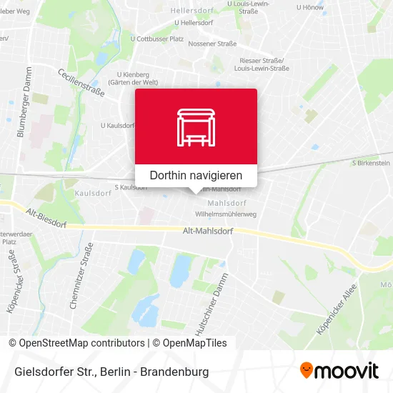 Gielsdorfer Str. Karte