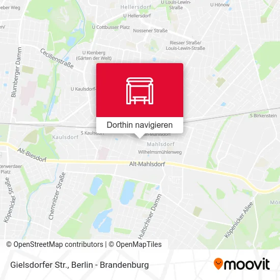 Gielsdorfer Str. Karte