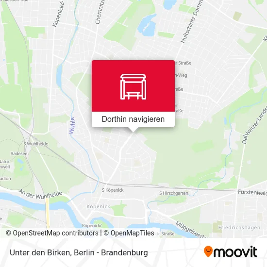 Unter den Birken Karte