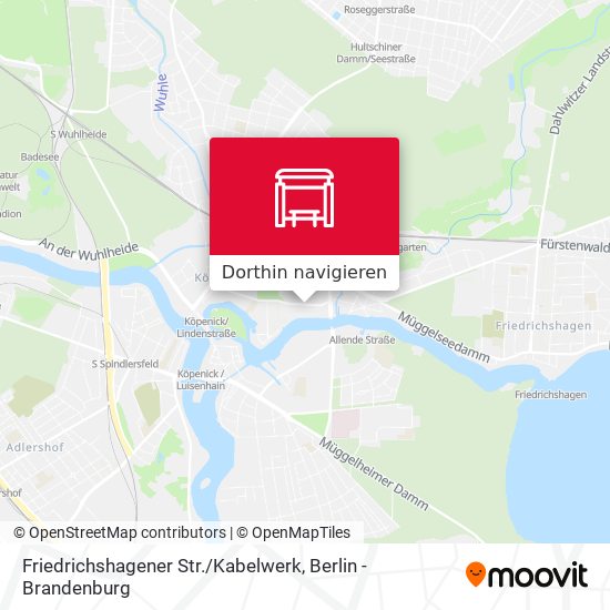 Friedrichshagener Str. / Kabelwerk Karte