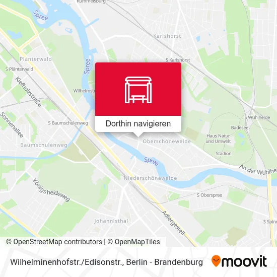 Wilhelminenhofstr./Edisonstr. Karte