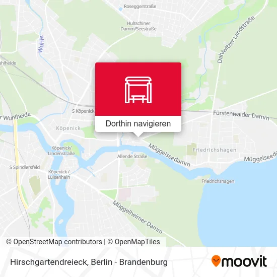 Hirschgartendreieck Karte