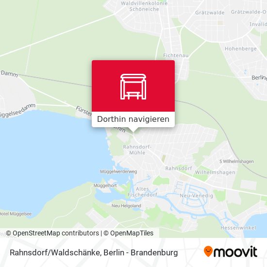 Rahnsdorf/Waldschänke Karte