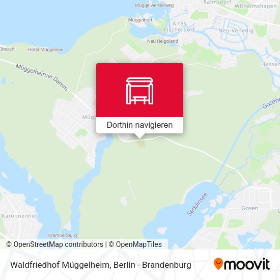Waldfriedhof Müggelheim Karte