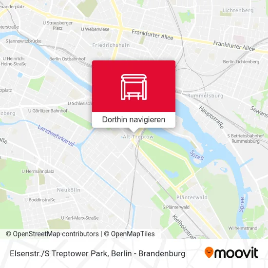 Elsenstr./S Treptower Park Karte
