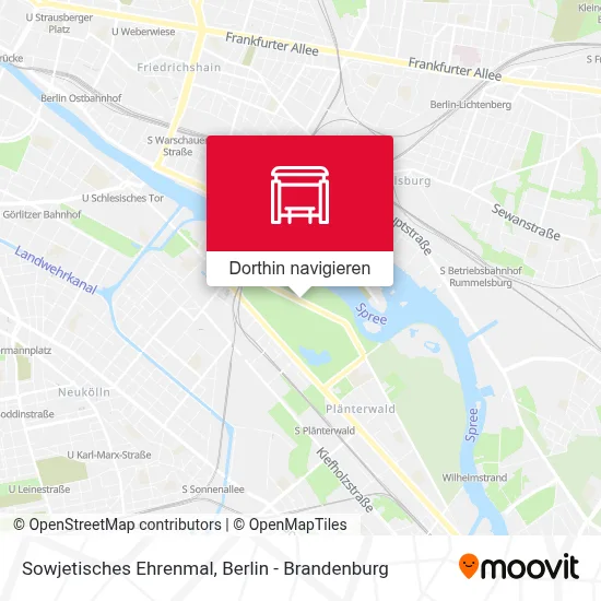 Sowjetisches Ehrenmal Karte