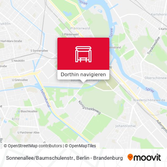 Sonnenallee/Baumschulenstr. Karte