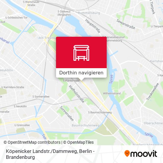 Köpenicker Landstr./Dammweg Karte