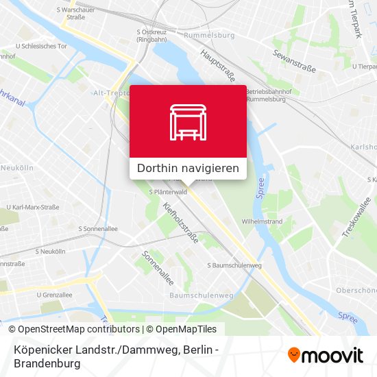 Köpenicker Landstr./Dammweg Karte