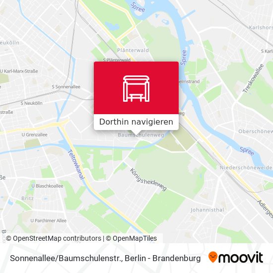 Sonnenallee/Baumschulenstr. Karte