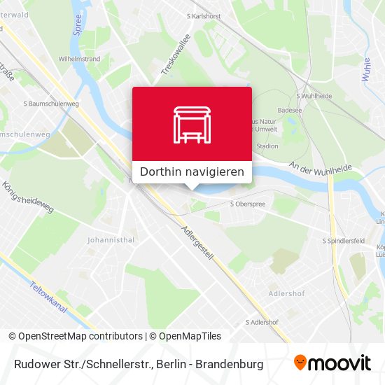 Rudower Str./Schnellerstr. Karte