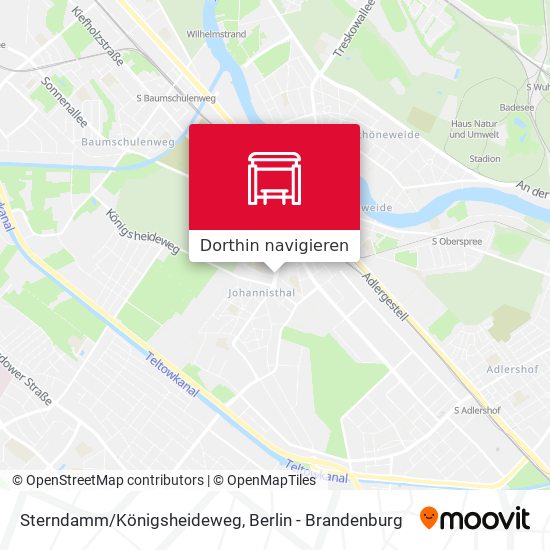 Sterndamm/Königsheideweg Karte