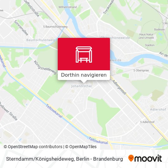 Sterndamm/Königsheideweg Karte