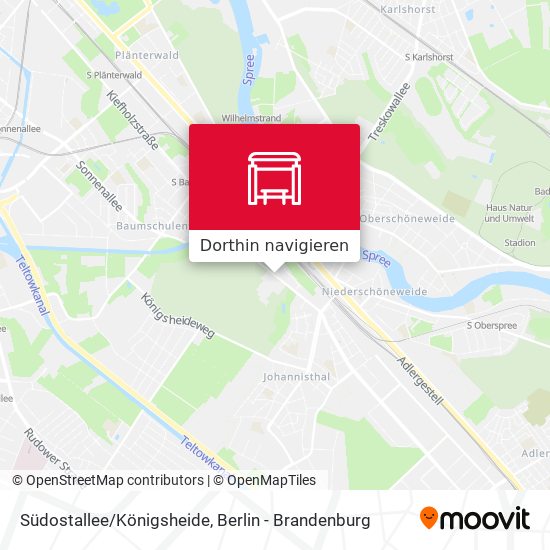 Südostallee/Königsheide Karte
