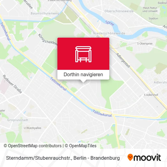 Sterndamm/Stubenrauchstr. Karte