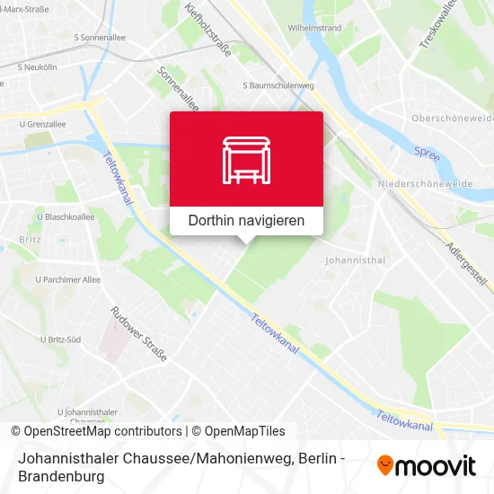 Johannisthaler Chaussee / Mahonienweg Karte