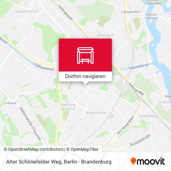 Alter Schönefelder Weg Karte