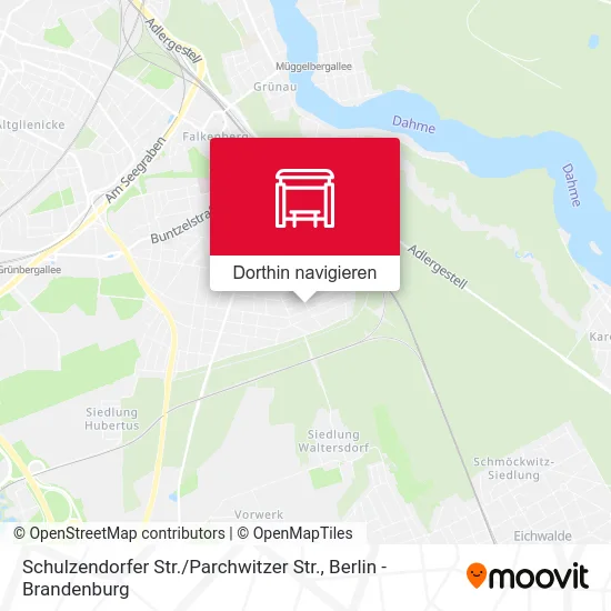 Schulzendorfer Str. / Parchwitzer Str. Karte