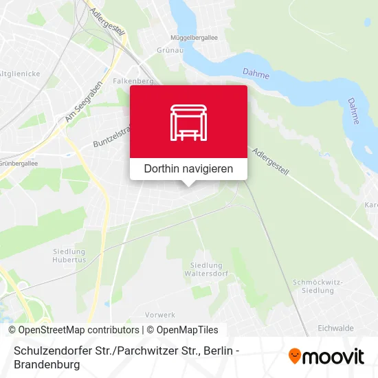 Schulzendorfer Str. / Parchwitzer Str. Karte