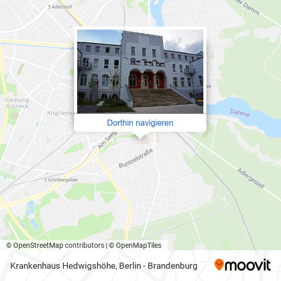 Krankenhaus Hedwigshöhe Karte