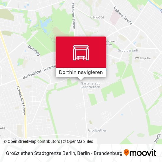 Großziethen Stadtgrenze Berlin Karte