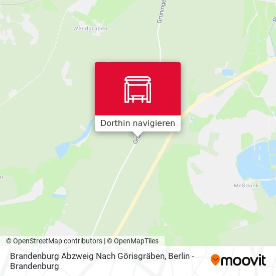 Brandenburg Abzweig Nach Görisgräben Karte