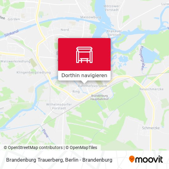 Brandenburg Trauerberg Karte