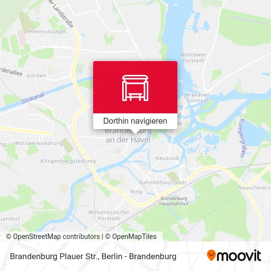 Brandenburg Plauer Str. Karte