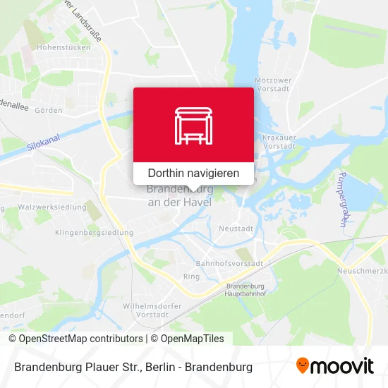 Brandenburg Plauer Str. Karte