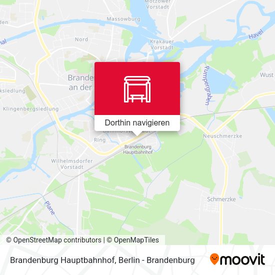 Brandenburg Hauptbahnhof Karte