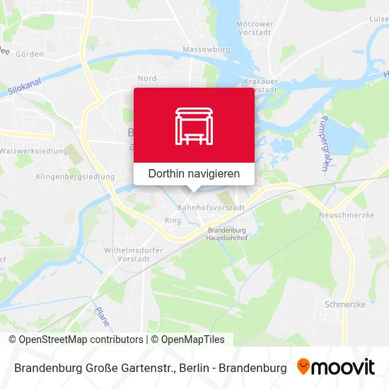 Brandenburg Große Gartenstr. Karte