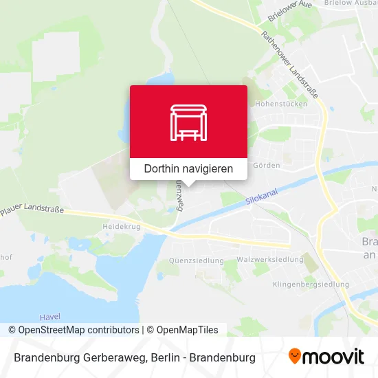 Brandenburg Gerberaweg Karte