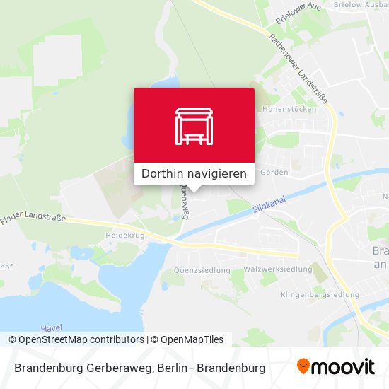 Brandenburg Gerberaweg Karte