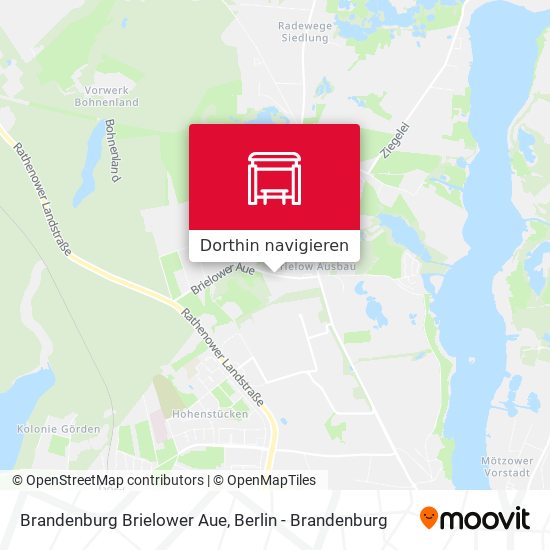 Brandenburg Brielower Aue Karte