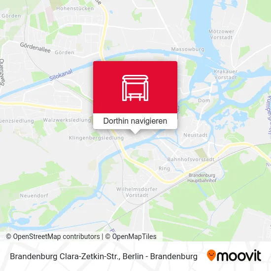 Brandenburg Clara-Zetkin-Str. Karte