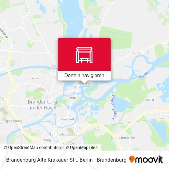 Brandenburg Alte Krakauer Str. Karte