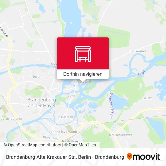 Brandenburg Alte Krakauer Str. Karte