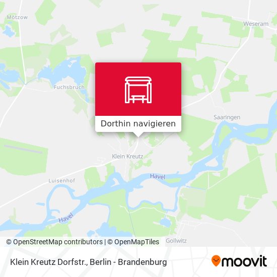 Klein Kreutz Dorfstr. Karte