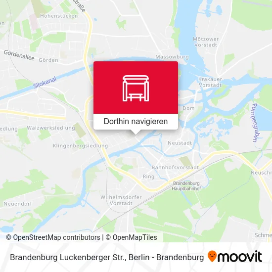 Brandenburg Luckenberger Str. Karte