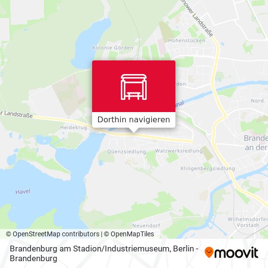 Brandenburg am Stadion / Industriemuseum Karte
