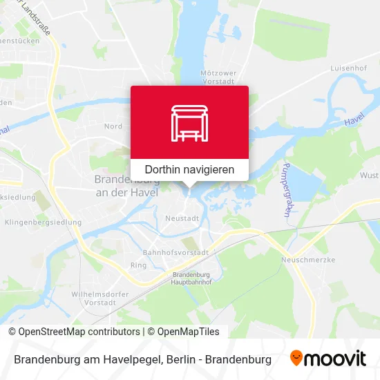 Brandenburg am Havelpegel Karte