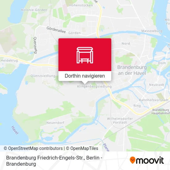 Brandenburg Friedrich-Engels-Str. Karte