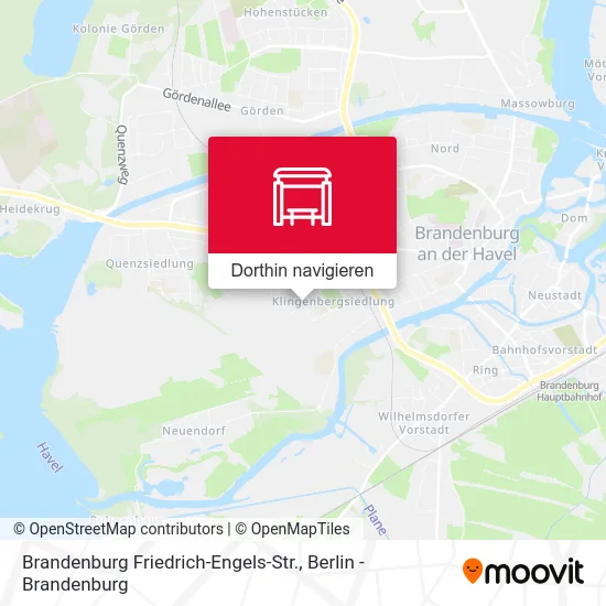 Brandenburg Friedrich-Engels-Str. Karte